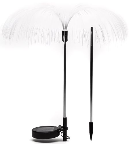 Садовий декоративний rgb ліхтар Медуза Solar Lawn Lamp 85 см вуличний газонний світильник факел 7 LED кольорів на сонячній батареї в землю BL LC7