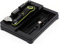 Акумуляторна машинка для стрижки волосся Kemei KM-696 5 в 1 5W електробритва, тример для окантовки бороди, носа і вух, набір для тіла з насадками