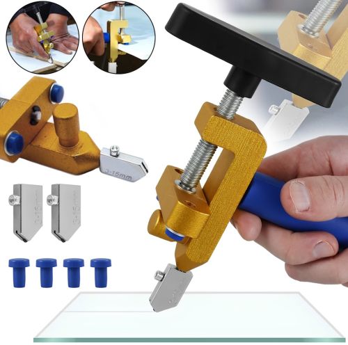 Алмазный стеклорез Glass Cutter Tile JNZ-GC01 2 в 1 роликовый нож резак 3-15 мм ручной инструмент для резки стекла, плитки и керамики AND 96-10