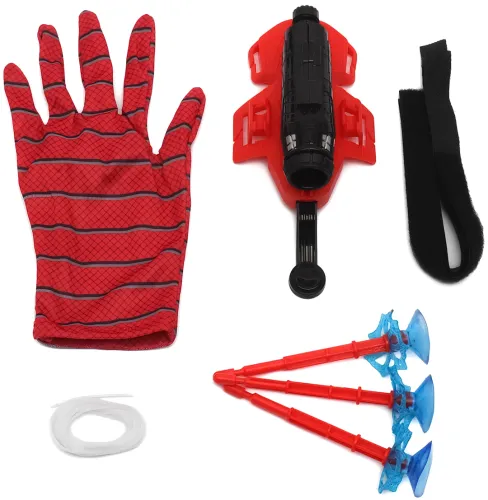 Дитяча іграшка рукавичка бластер Людина Павук Spider Wrist Transmitter AND-5659 іграшковий пістолет на руку з арбалетом і 3 присосками Спайдер мен