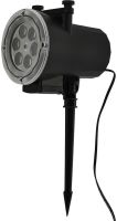 Уличный лазерный проектор Led Change Card Garden Projector PJ-518 на 12 картриджей RGB изображений, новогодний светодиодный диско прожектор с пультом