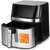 Аерофритюрниця мультипіч Bitek BT-5384 Air Fryer 12л 4600W безмасляна фритюрниця з LED дисплеєм, таймером і регулюванням температури 10 програм