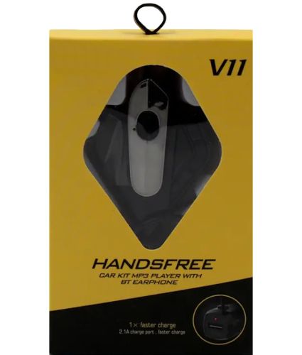 Автомобільний трансмітер FM Bluetooth V11 BT ФМ авто модулятор передавач Bluetooth, зарядний USB пристрій, адаптер в машину від прикурювача
