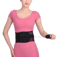 Ортопедичний коректор постави Lumbar Support Belt WS-001 поперековий корсет із тросовою системою фіксації, пояс із регулюванням для хребта