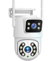 Беспроводная уличная IP камера видеонаблюдения Wifi Smart Camera Q13 6Мп поворотная двойная видеокамера с ночной съемкой и удаленным доступом Rias
