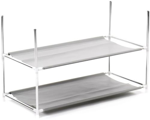 Розкладний тканинний шафа органайзер Compages Shoes Shelf T - 1099 складаний каркасний стелаж для зберігання взуття Shoe Cabinet 160x60x30 Коричневий