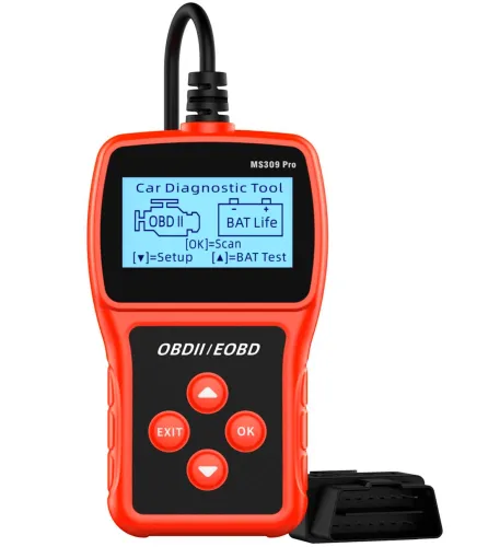 Автомобильный сканер OBDII/EOBD MS309PRO для диагностики ошибок двигателя авто, детектор неисправности, диагностический автосканер с дисплеем OBD2