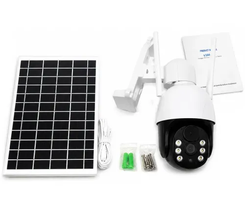 Бездротова вулична IP-камера відеоспостереження TP8 Pro Solar із підтримкою SIM-картки 4G, що живиться від сонячної панелі; поворотна акумуляторна відеокамера, що працює від батареї