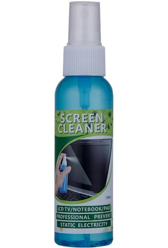 Набір для чищення екрану і монітора Expert Screen Cleaner 3 в 1 чистячі засіб 100 мл для техніки, комплект спрей пензлик і серветка з мікрофібри