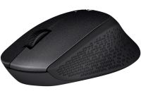 Бездротова оптична миша Logitech M330 Silent Plus Black ігрова геймерська мишка на батарейці для ПК комп'ютера і ноутбука 2.4 GHZ USB чорна
