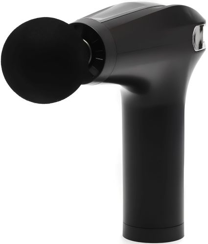 Ручний масажний пістолет Fascial Gun Pro HB-005 Black 4 насадки, бездротовий перкусійний вібромасажер для всього тіла на акумуляторі Чорний