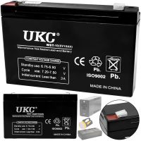 Акумуляторна батарея UKC 6V 10Ah WST-10 універсальний свинцево-кислотний акумулятор 6В 10Ач для торгового обладнання та іграшок