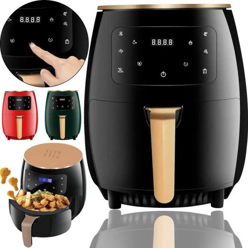 Безмаслянная Аэрофритюрница мультипечь Air Fryer Su Tai ST-505 6л для приготовления еды 2400W Фритюрница без масла с функцией аэрогриля S18