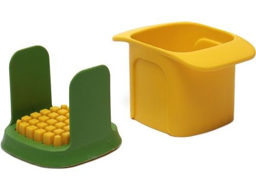 Подрібнювач для овочів Vegetable Chopper 2 в 1 кухонна Ручна овочерізка з двома змінними насадками для нарізки картоплі на скибочки і кубики