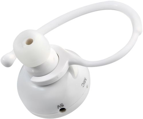 Бездротовий стерео навушник AirBeats Bluetooth mini 4.0 White Вакуумна гарнітура з вбудованим мікрофоном і шумозаглушенням для IOS і Android Білий