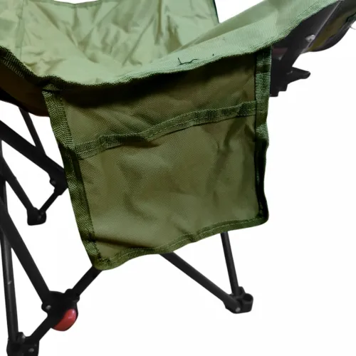 Розкладне крісло-шезлонг Lesko DL-274 Green до 120 кг для кемпінгу, 160×55×60 см, складаний туристичний лежак, розкладка у чохлі, зелений, Ranger