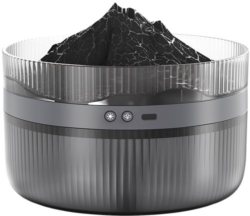 Увлажнитель воздуха ночник Вулкан Volcano Humidifier K3 2 л настольный ультразвуковой аромадиффузор с эффектом пламени и светодиодной LED подсветкой
