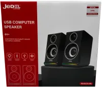 Проводные компьютерные колонки Jedel S-578 2.0 6W стерео RGB колонка с регулировкой громкости, акустика с подсветкой для ПК и ноутбука от USB