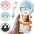 Світлодіодне LED селфи кільце Selfie Ring Light XL-191 8.5 см світлове підсвічування для фото лампа на телефон Android IOS блакитне, Рожеве, Чорне