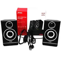 Проводные компьютерные колонки Jedel S-578 2.0 6W стерео RGB колонка с регулировкой громкости, акустика с подсветкой для ПК и ноутбука от USB