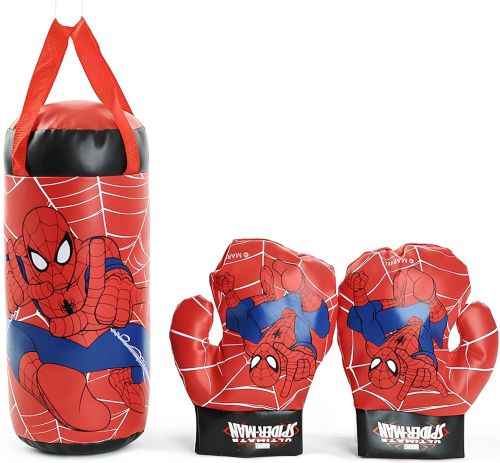 Ігровий Боксерський набір Disney Marvel Spiderman Kids Boxing Set дитяча підвісна груша з рукавички, комплект для відпрацювання ударів для боксу від 3-х років людина павук