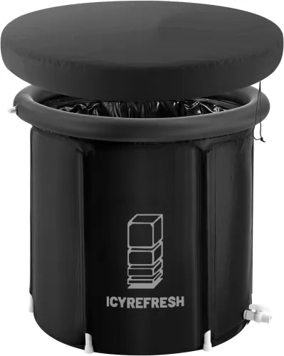 Надувна бочка для моржування Ice Bath Spa BF-300 300 л кругла каркасна ванна для крижаної терапії та відновлення, купіль для холодних ванн