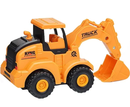 Детская игрушка экскаватор с подвижным ковшом Engineering Veicle Truck SY686B-613 игрушечный бульдозер машинка 17х7.5х8.5 см для детей Желтый