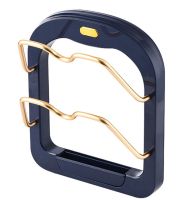 Настінний тримач для кришок Kitchen Pot Cover Rack, Підставка органайзер сушарка для 2 кришок каструль на стіну, Навісний стелаж для кришок