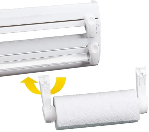 Кухонный тройной держатель Triple Paper Dispenser 3 в 1 для бумажных полотенец пищевой пленки и фольги Диспенсер органайзер Kitchen Roll (MA-53-20)