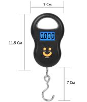 Цифровые кантерные весы ACS 601 Кантер до 50 кг 603 Domotec MS-50, Ручные карманные электронные весы безмен, Электронный Кантер-весы Черный