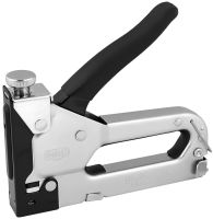 Ручний пружинний степлер MasterTool 41-0906 для скоб R53 4-14 мм будівельний ресорний інструмент із плавним регулюванням сили удару Gun Powerful