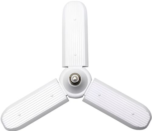 Світлодіодна складна лампа Fan Blade Led 45W з цоколем E27 акумуляторний розкладний потрійний ліхтар трансформер на три лопаті 220v Холодний білий