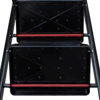 Складна драбина на 3 ступені Mastar 3 Step Ladders до 150 кг розкладна триступенева одностороння сходи з антиковзаючим покриттям 84х40 см