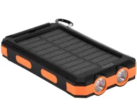 Портативний зарядний пристрій HOCO J164 Power Bank 8000mAh з сонячною панеллю і ліхтариком Solar 10W зовнішній акумулятор повербанк для зарядки