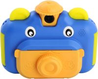 Дитячий фотоапарат з миттєвим друком фото Kids Print Camera Blue цифрова камера Полароїд на акумуляторі для дітей від 6 років 12МП 1080HD Блакитна