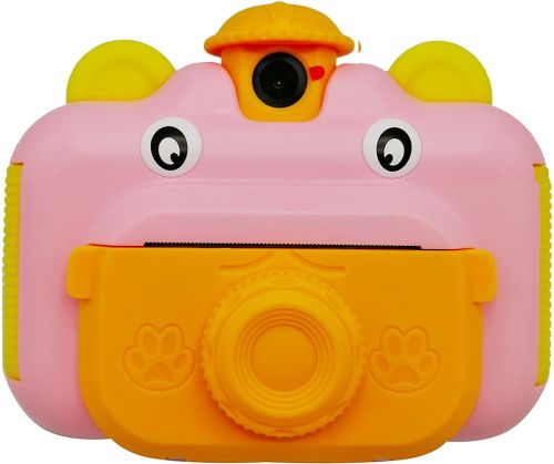 Детский фотоаппарат с мгновенной печатью фото Kids Print Camera Pink цифровая камера полароид на аккумуляторе для детей от 6 лет 12мп 1080HD Розовая