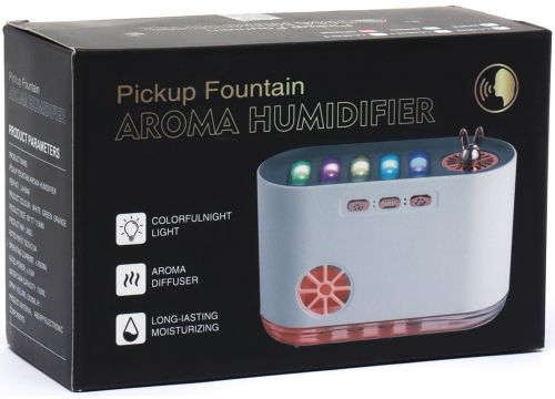 Зволожувач повітря нічник Aroma Humidifier LA-0649 700 мл ультразвуковий настільний очищувач, аромадифузор з RGB LED підсвічуванням USB Білий
