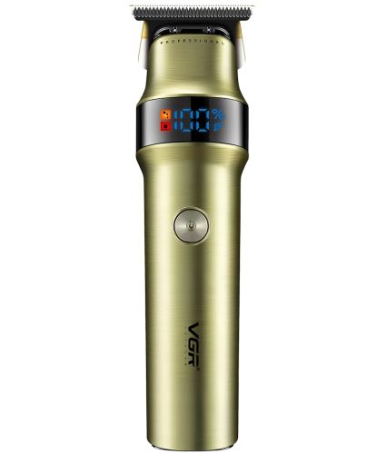 Бездротова машинка для стрижки волосся VGR V-991 5W 4 змінні насадки, акумуляторний чоловічий тример для окантовки бороди і вусів з LED дисплеєм USB