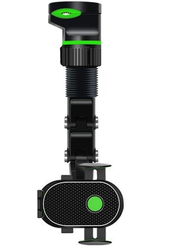 Універсальний автомобільний тримач для телефону Universal Clip 360° кріплення смартфона для автомобільного дзеркала заднього виду з поворотом Чорний