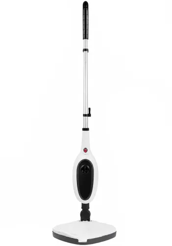 Ручна парова швабра Steam Mop PR-355 12-в-1, 300 мл — пароочищувач високого тиску з баком для води та насадками для прибирання та миття підлоги, що працює від мережі