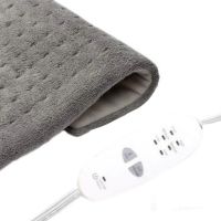 Заспокійлива масажна нагрівальна грілка накидка Massaging Weighted Heating Pad для всього тіла Теплова флісова електрогрілка плед із підігрівом, що заспокоює