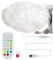 Світлодіодна 3D LED лампа Хмара Cloud Light OBL-211 підвісний нічник з RGB підсвічуванням, розумний світильник з управлінням від телефону і пульта 5W