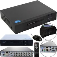 Провідний відеореєстратор DVR UKC CAD 1216 AHD 16 канальний, мережевий IP реєстратор на 16 камер для відеоспостереження та управління камерами Чорний