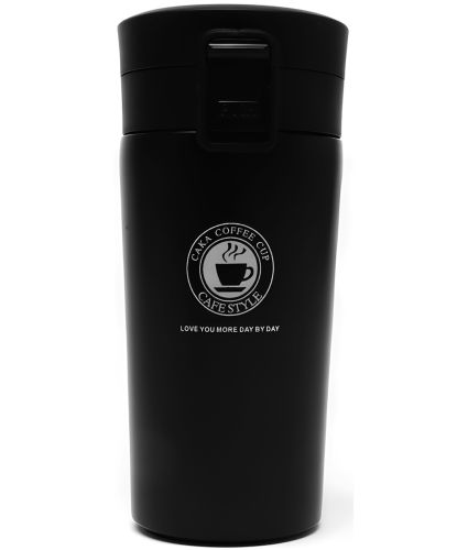 Портативна термочашка Vacuum Cup Elite Cafestyle EL-252 380 мл двошарова термогорнятко з кришкою і поїлкою, термос із нержавіючої сталі з фільтром AND1335