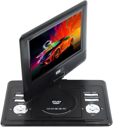 Цифровий DVD програвач 11 "Opera NS-1180 11" поворотний LCD плеєр, Автомобільна DVD-книга з Т2 тюнером, пультом ДУ і джойстиком TV USB SD OP-1180
