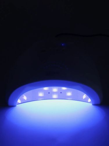 Професійна лампа для манікюру і педикюру SUNone Nail Lamp 48W UV LED з таймером White апарат для сушіння гель лаку і гелю для нігтів Білий
