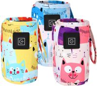 Нагреватель для детских бутылочек Heating Bottle Cover N-006 портативная грелка 3 режима для детского молока и воды с поддержкой температуры от USB