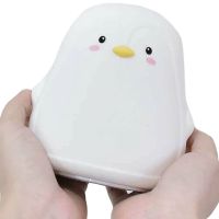 Настільний силіконовий нічник Пінгвін Penguin Penguin LJC-129 з RGB підсвічуванням і сенсорним датчиком, Світлодіодний світильник 7 режимів на акумуляторі USB