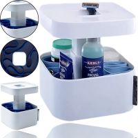 Чоловічий розкладний органайзер бокс Men's Storage Box 20x20x12 см для зберігання дрібниць у ванну, косметична коробка для приладдя Білий