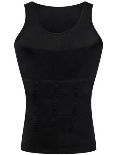 Утягивающая майка для мужчин Slim'n Lift men корректирующее мужское белье Black, Мужская корректирующая майка Слим энд Лифт фо Мэн Черная